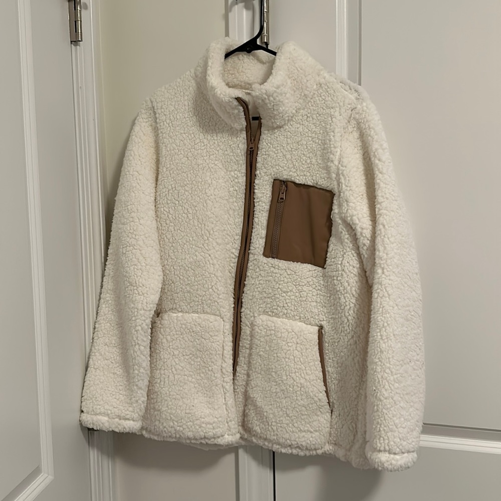 Abercrombie full- zip sherpa